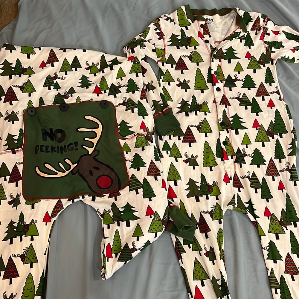 Matching Christmas PJ’s - worn 1X for photo shoot only.